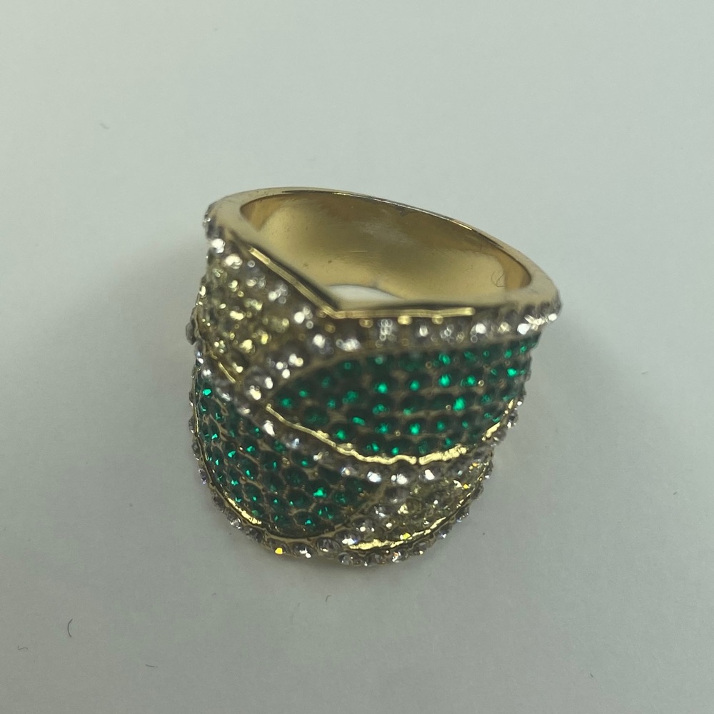GOLD GREEN SMALL RING - Picture 2 of 4